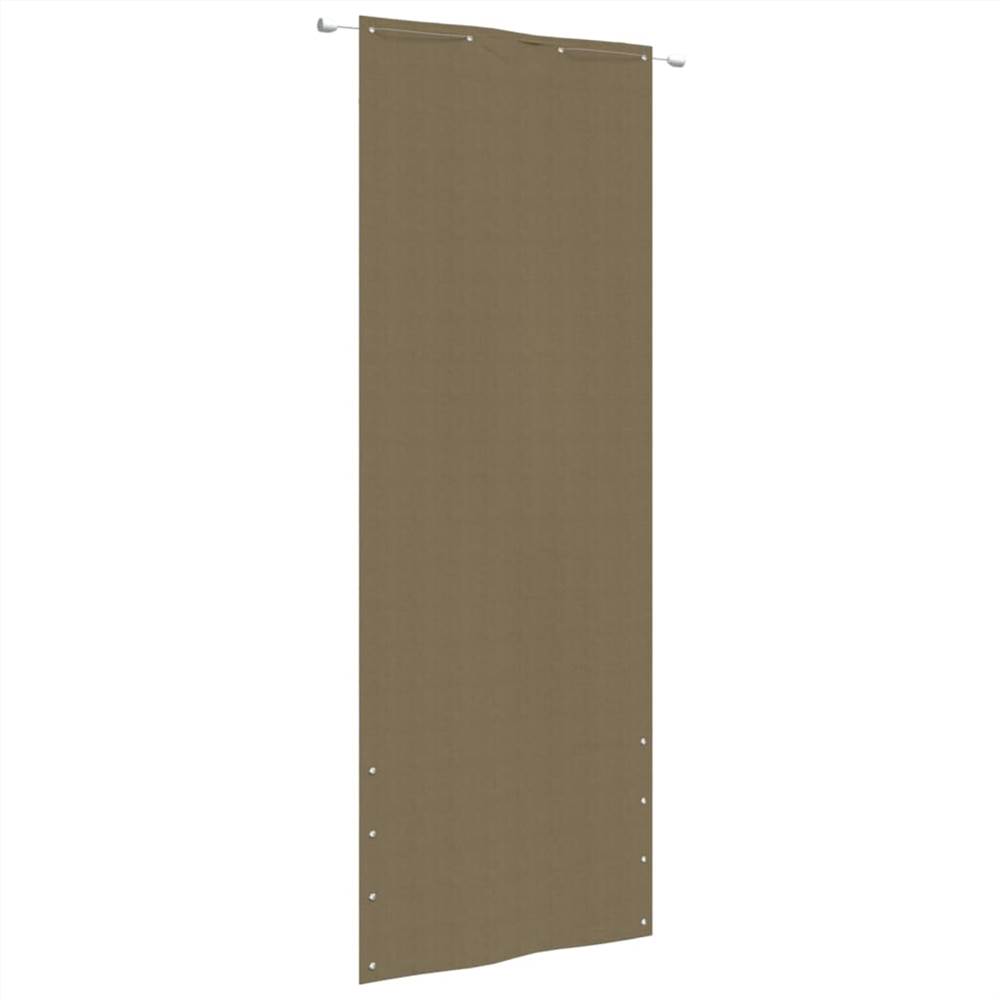 

Balcony Screen Taupe 80x240 cm Oxford Fabric