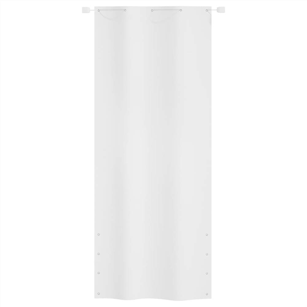 Balcony Screen White 100x240 cm Oxford Fabric