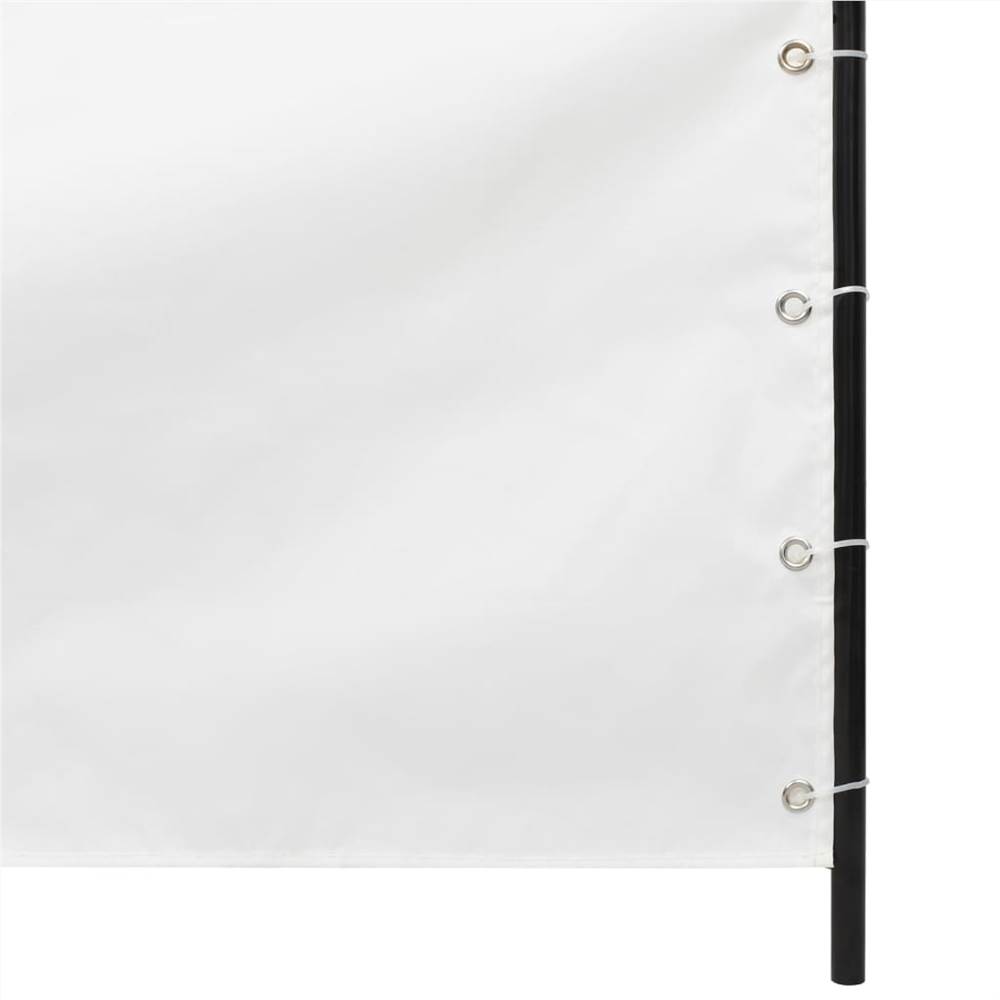 Balcony Screen White 100x240 cm Oxford Fabric