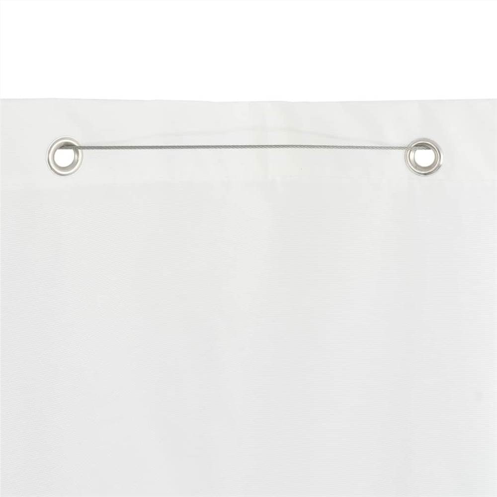 Balcony Screen White 100x240 cm Oxford Fabric