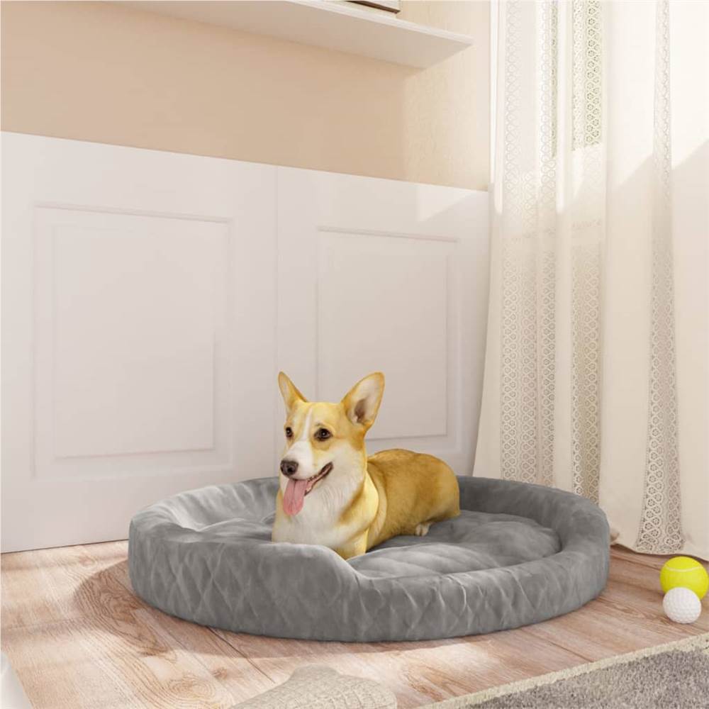 

Dog Bed Grey 90x70x23 cm Plush