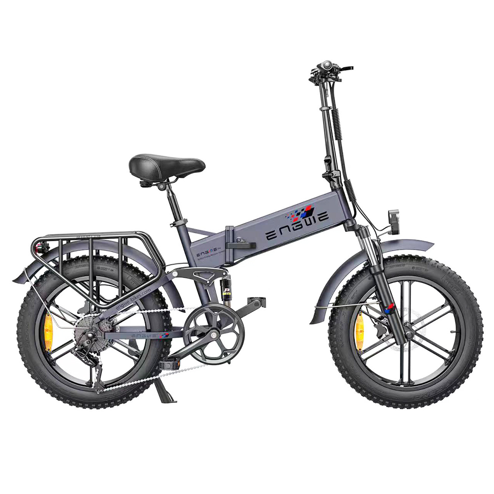 ENGWE ENGINE Pro Folding Electric Bicycle 20*4 inch Fat Tire 750W Brushless Motor 48V 16Ah Battery 45km/h Max Speed - Grey