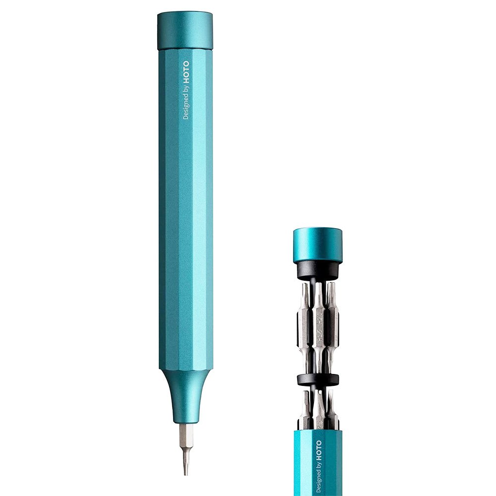 

HOTO P1 24 in 1 Pen Shape Screwdriver Sets, 24 Sizes Tough S2 Alloy Steel Bits, Magnetic Slot, Green