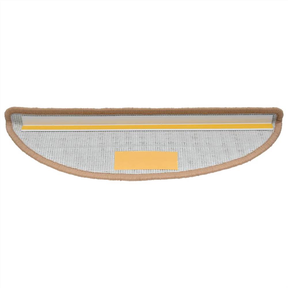 Stair Mats 10 pcs 56x20 cm Beige