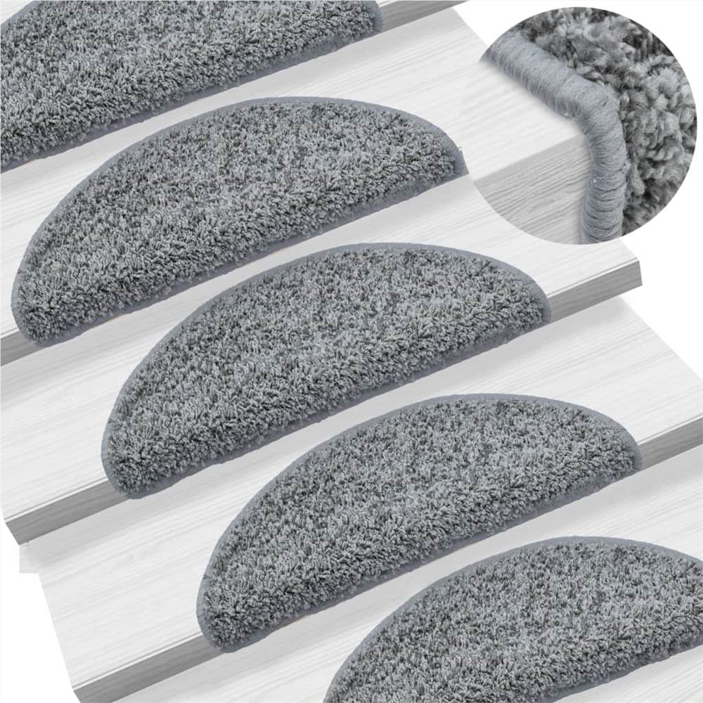 

Stair Mats 10 pcs 56x20 cm Grey