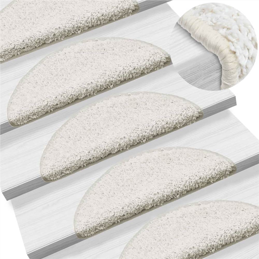 

Stair Mats 5 pcs 56x20 cm White