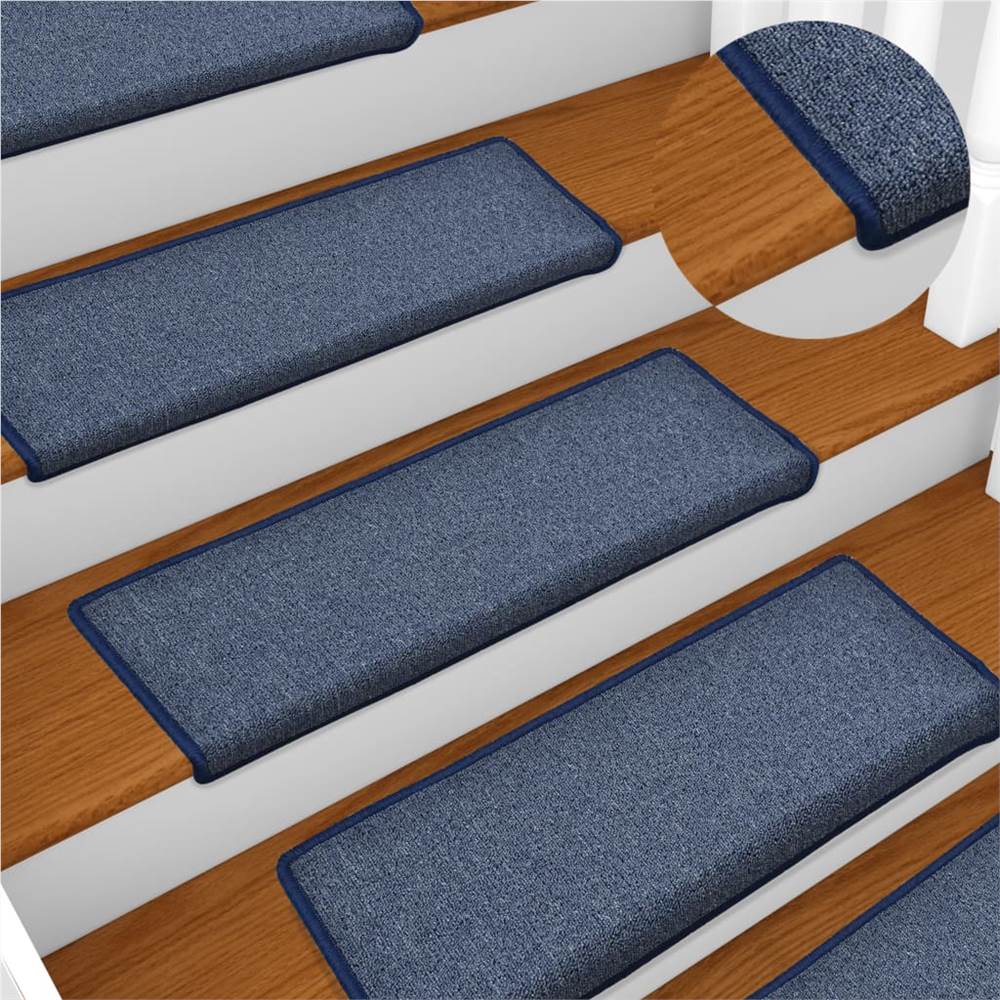 

Stair Mats 5 pcs 65x25 cm Blue