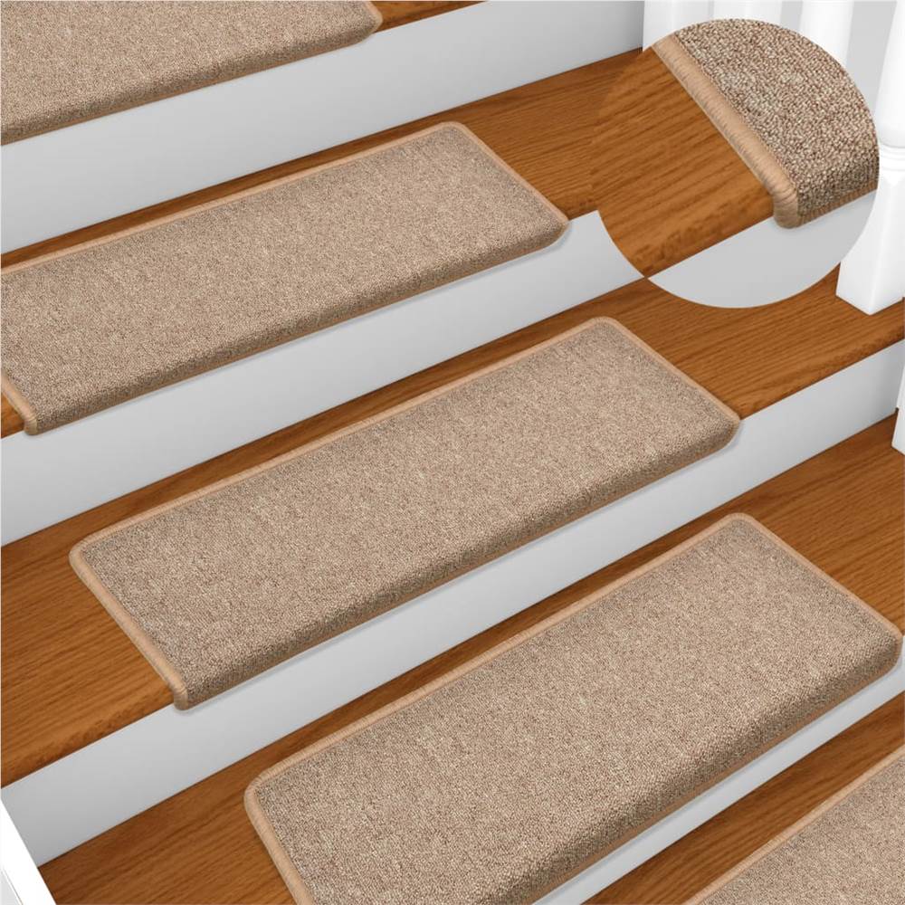 

Stair Mats 5 pcs 65x25 cm Light Brown