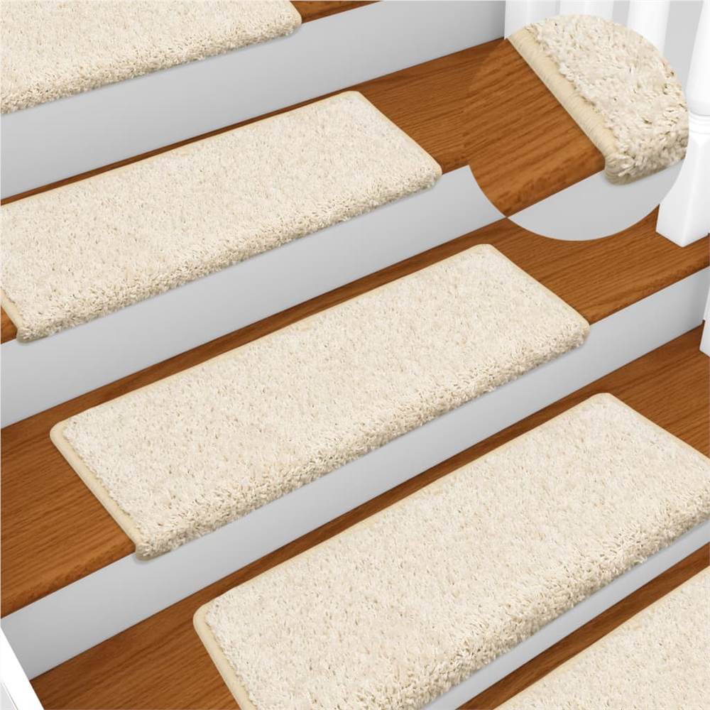 

Stair Mats 5 pcs 65x25 cm White