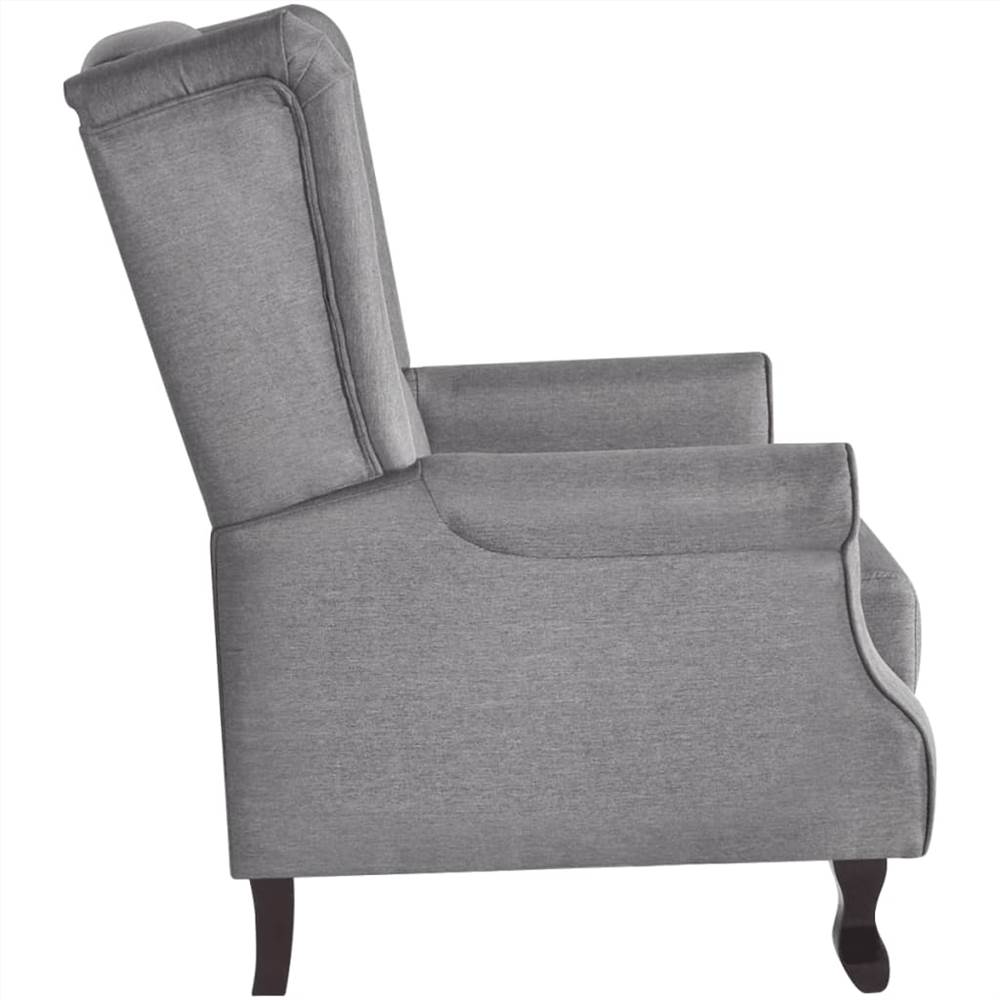 Adjustable Fabric TV Recliner/Armchair Grey
