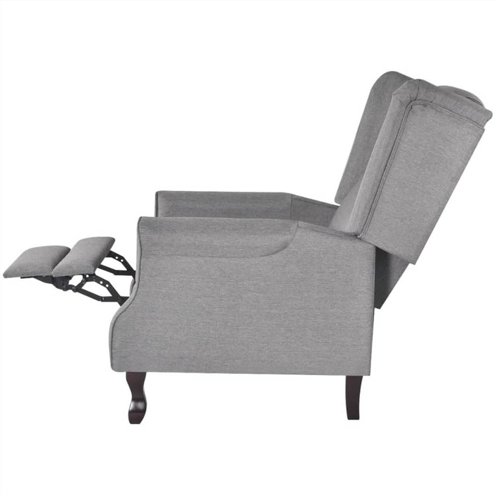 Adjustable Fabric TV Recliner/Armchair Grey