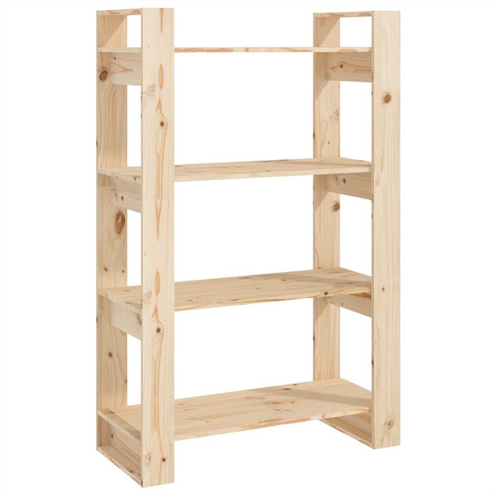 

Book Cabinet/Room Divider 80x35x125 cm Solid Wood Pine