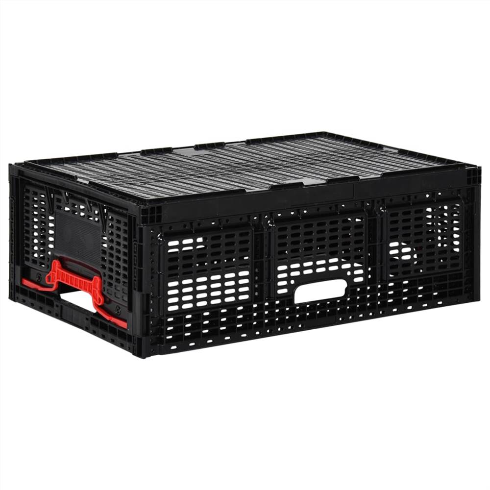 Folding Box 60x40x22 cm Black 46 L
