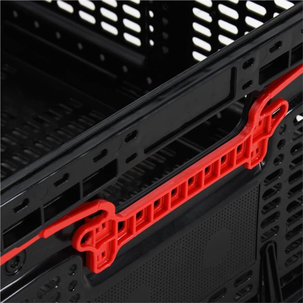 Folding Box 60x40x22 cm Black 46 L