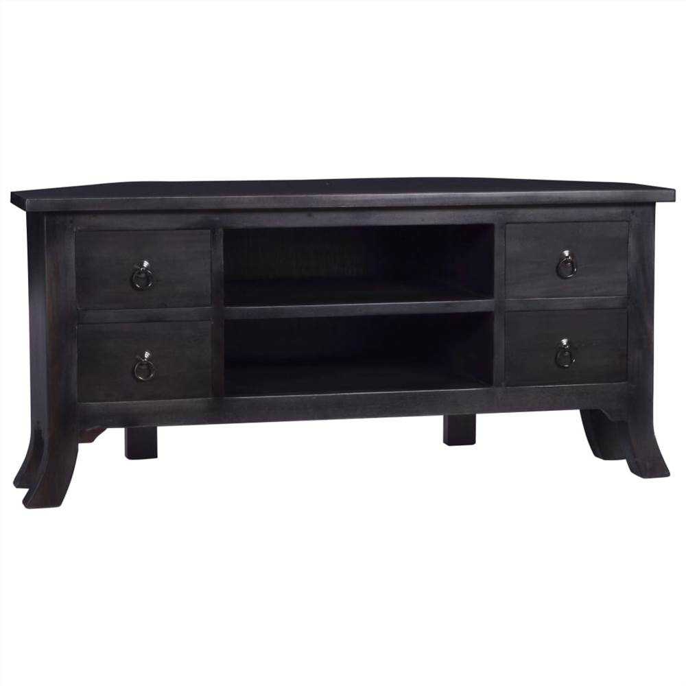 

TV Cabinet Light Black Coffee 100x40x45 cm Solid Wood Mahogany