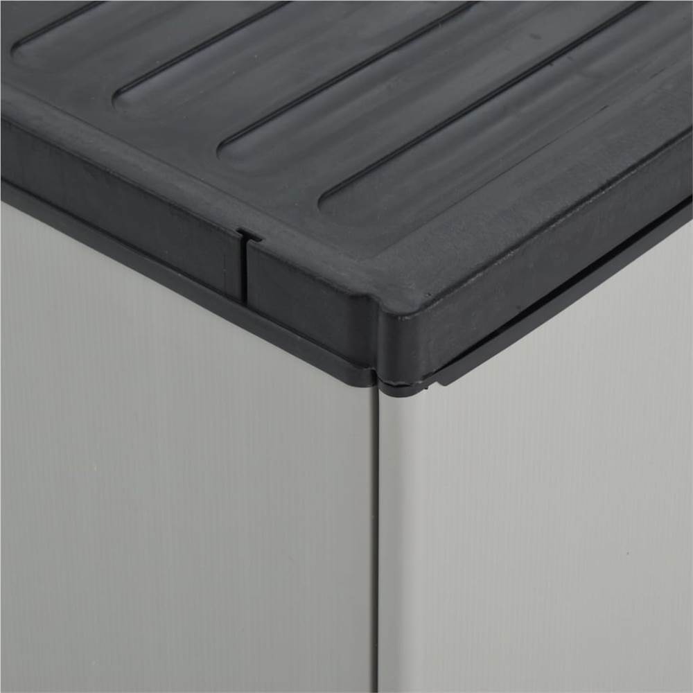 Garden Waste Grey and Black 68x40x85 cm PP