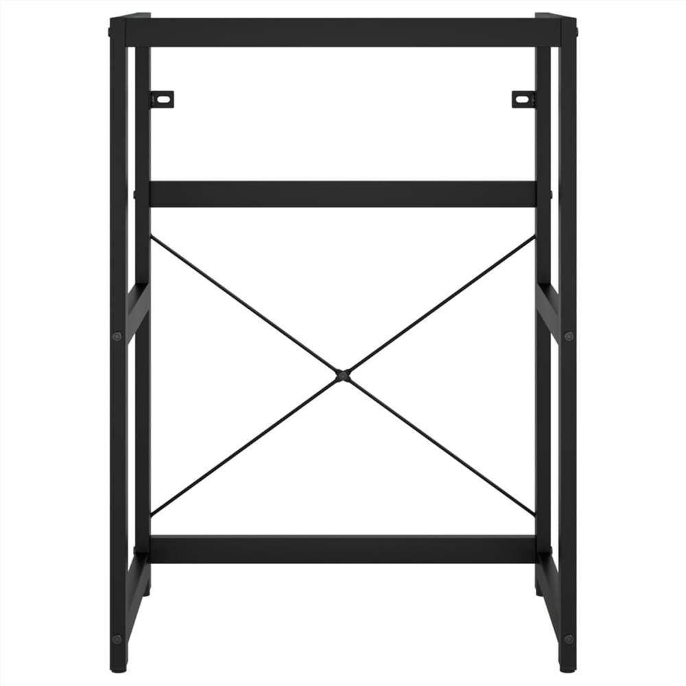 Bathroom Washbasin Frame with Built-in Basin Black Iron