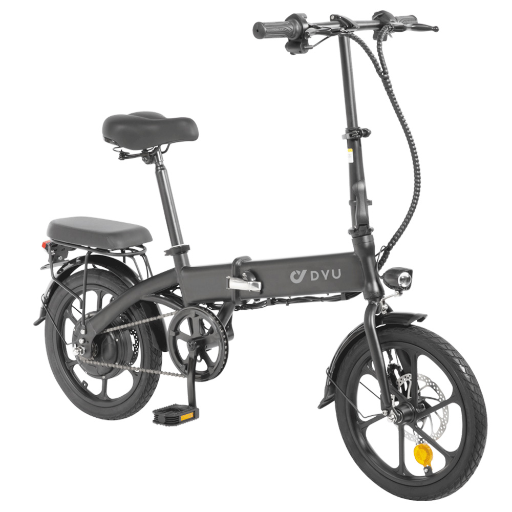 DYU A1F Electric Bike 16 Inch 250W Motor 36V 7.5AH 25Km/h Speed Black