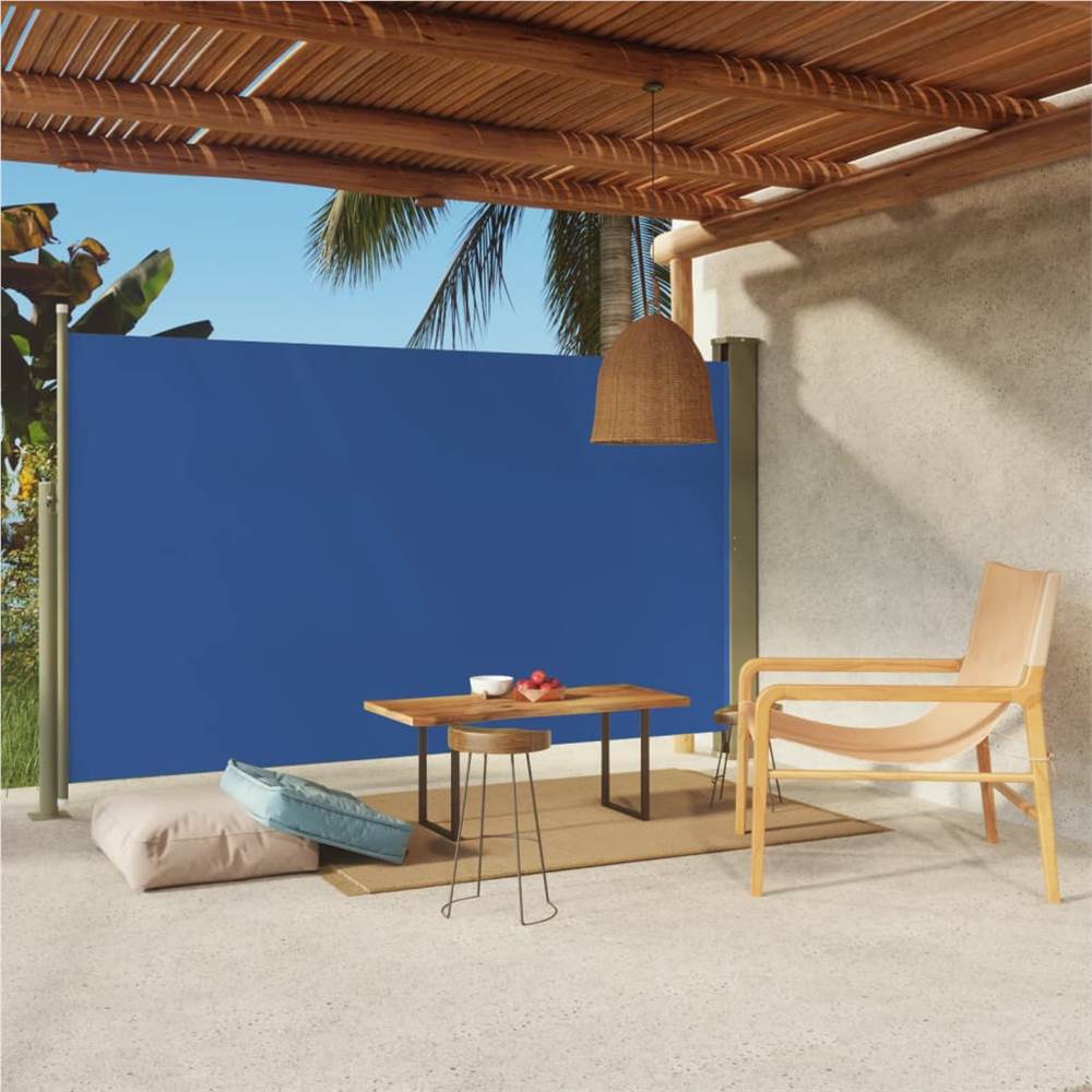 

Patio Retractable Side Awning 180x300 cm Blue