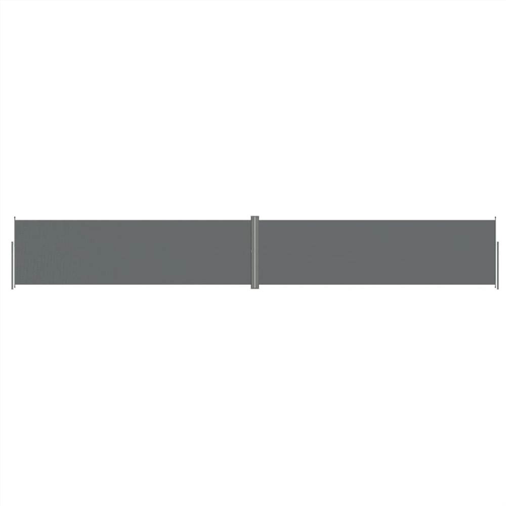 Retractable Side Awning Anthracite 180x1200 cm