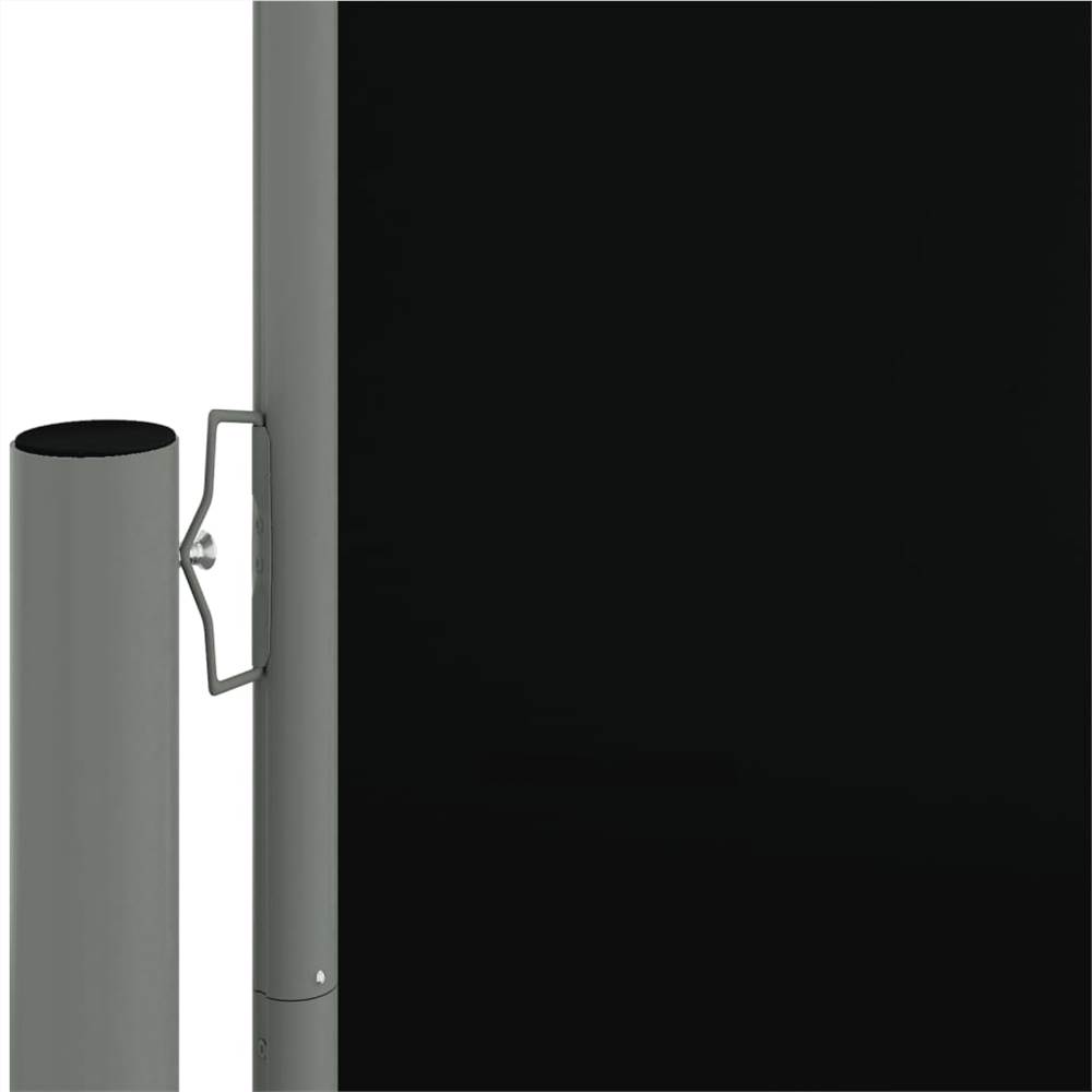 Retractable Side Awning Black 180x1200 cm