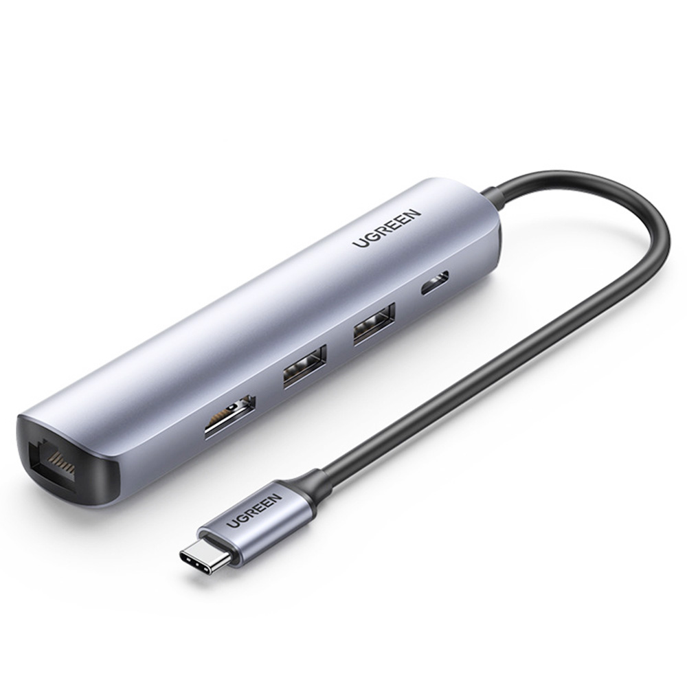

Ugreen Type USB C Hub USB C 3.1 to 4K HDMI RJ45 PD 100W Charge OTG Adapter USB C Dock for MacBook Air Pro 2020 USB 3.0