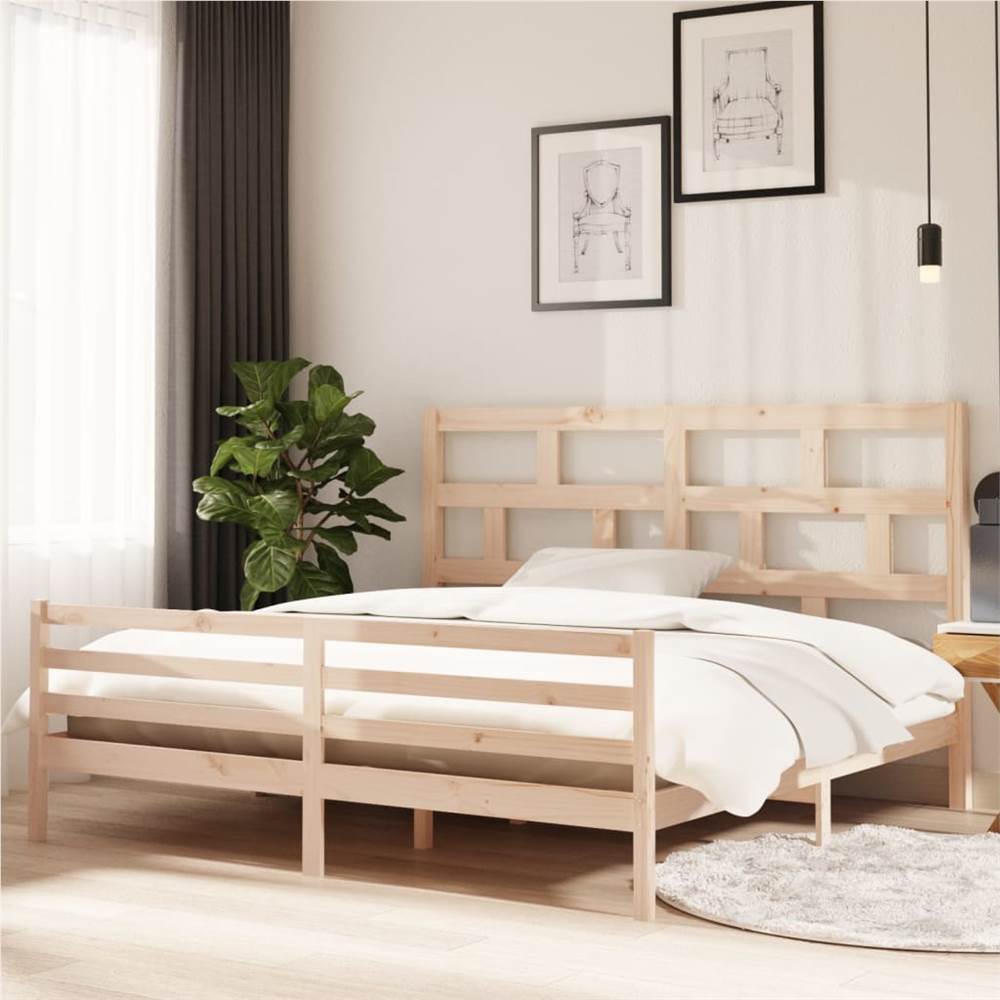 

Bed Frame Solid Wood Pine 200x200 cm Super King