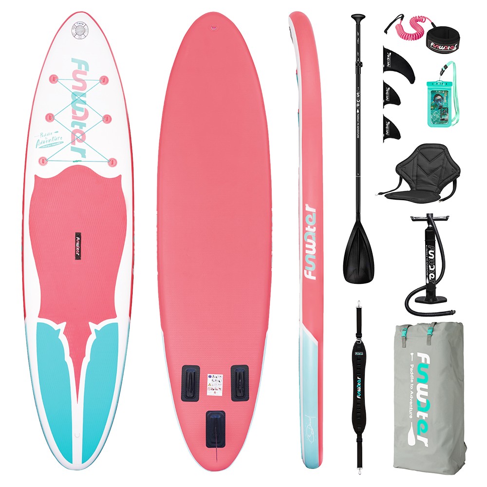 FunWater SUPFW11F Inflatable Stand Up Paddle Board 11'' Long 32