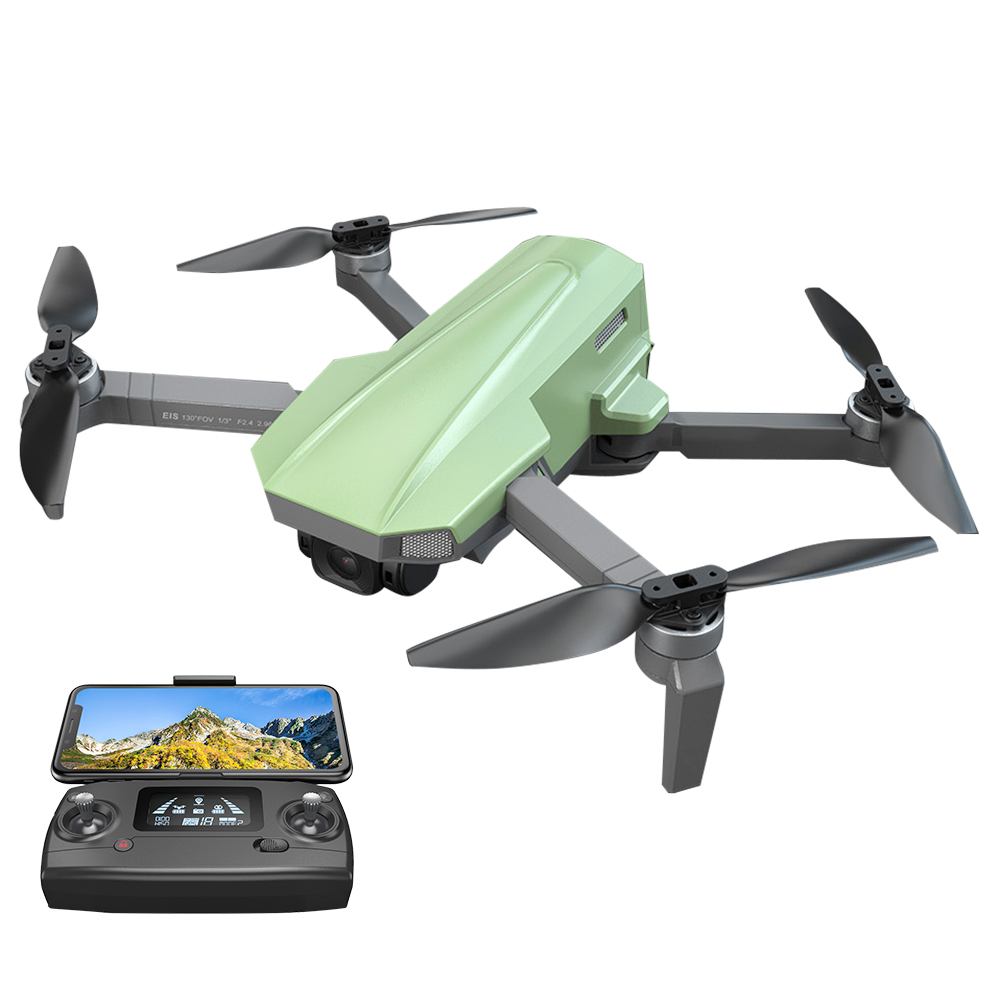 MJX Bugs B19 2.5K GPS Brushless RC Drone 5G WiFi FPV 22mins Flight Time Foldable Anti-shake Green - One Battery