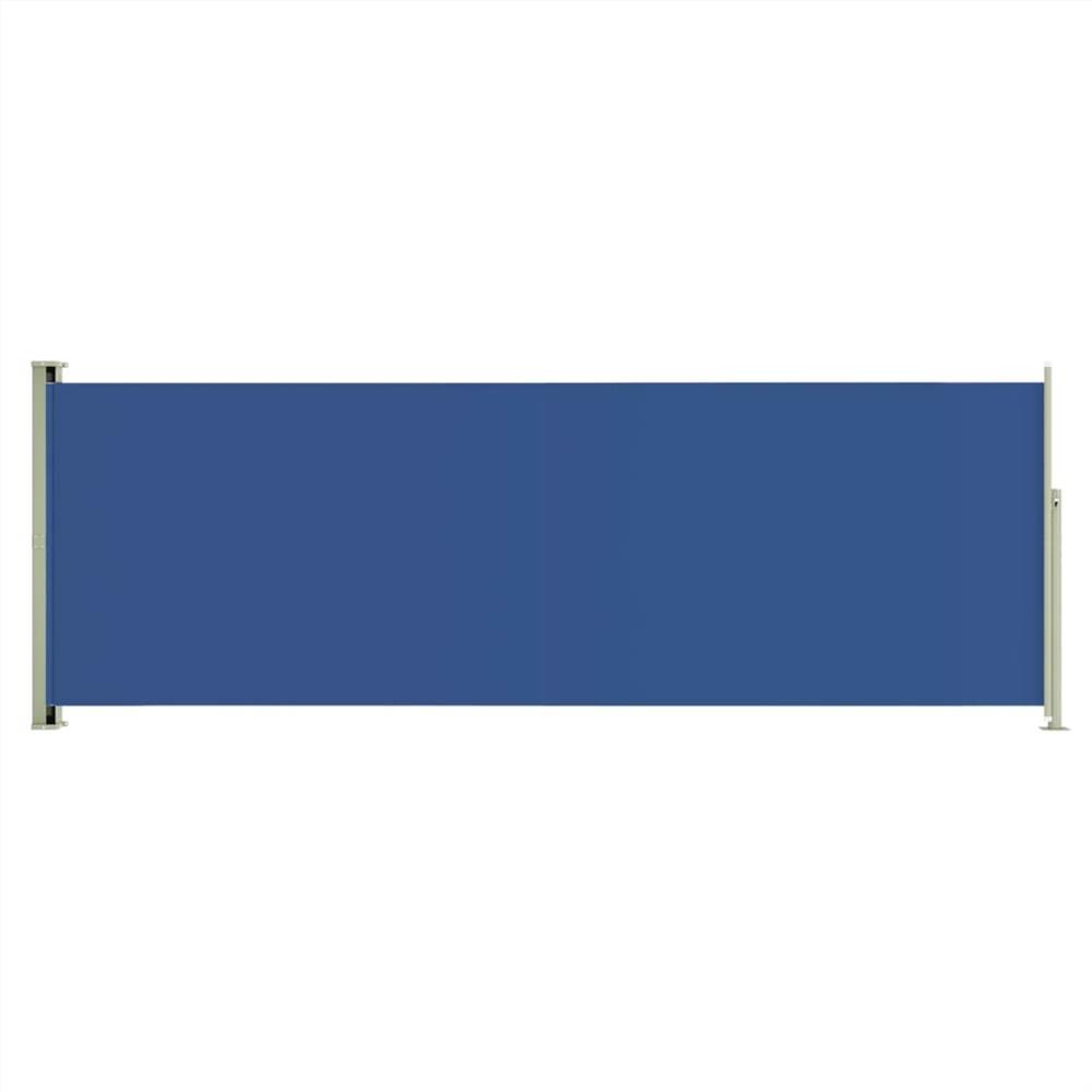 Patio Retractable Side Awning 180x500 cm Blue