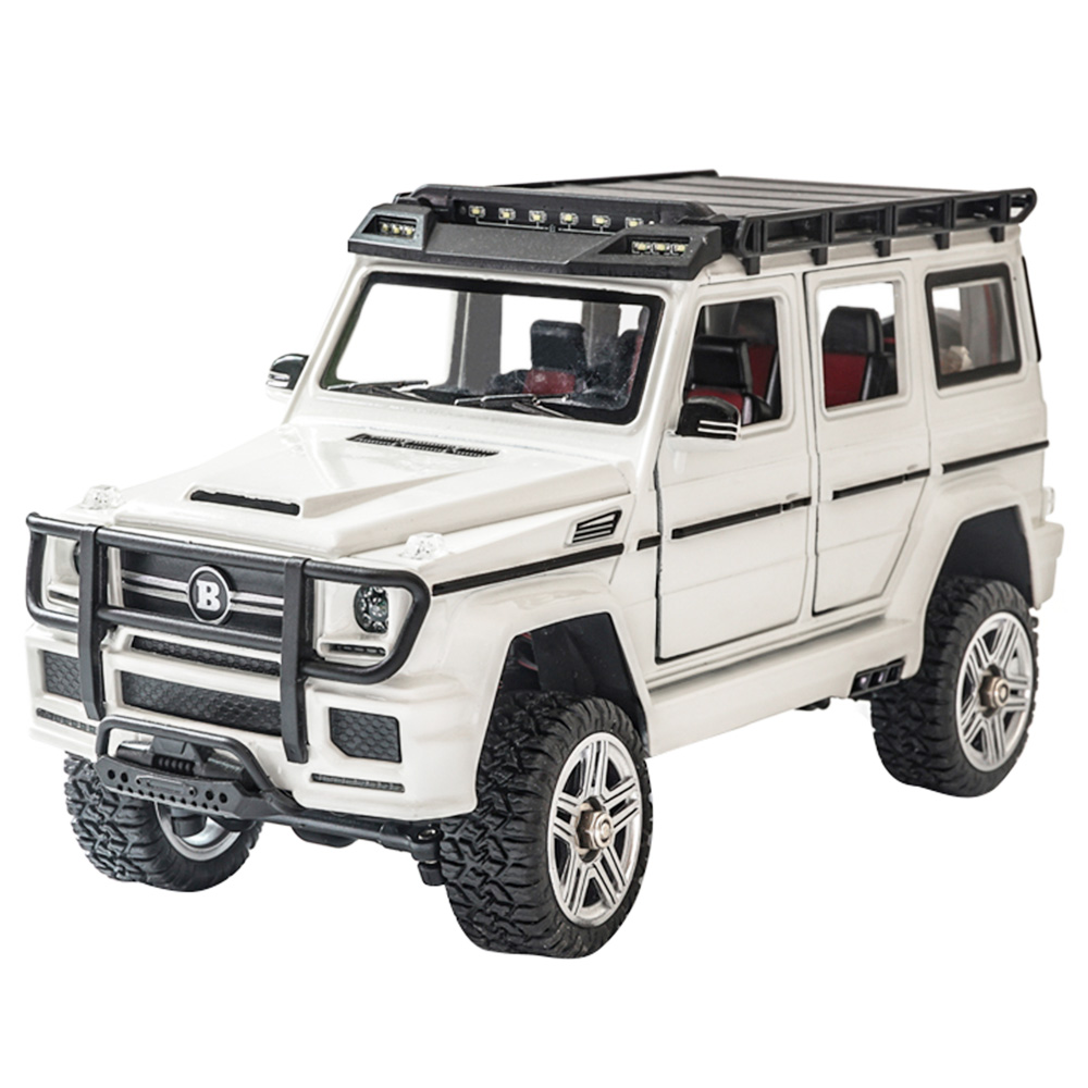 SG Pine Forest 2401 RTR 1/24 2.4G 4WD RC Car Mini Crawler LED Light Alloy Shell Off-Road Truck - biały