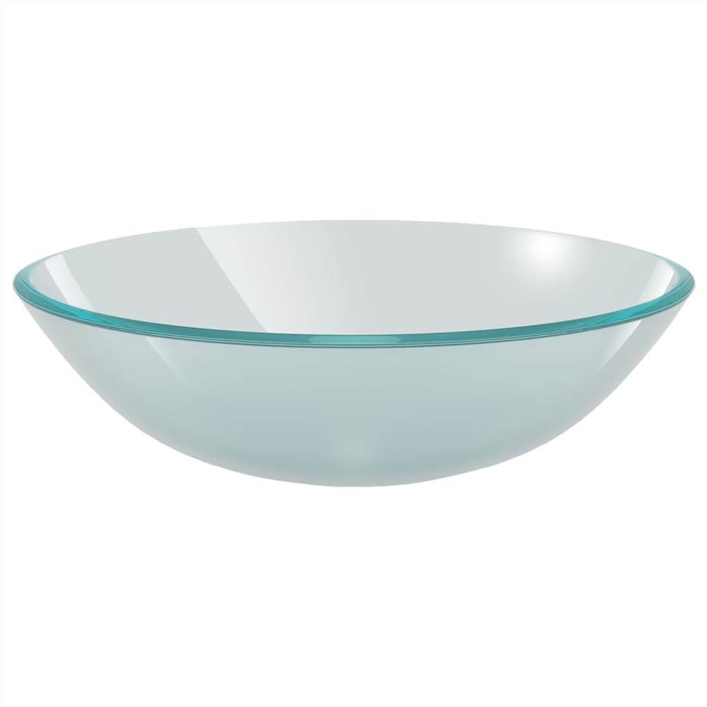 Bathroom Sink With Tap And Push Drain Frosted Tempered Glass 14 Bathroom Sink with Tap and Push Drain Frosted Tempered Glass