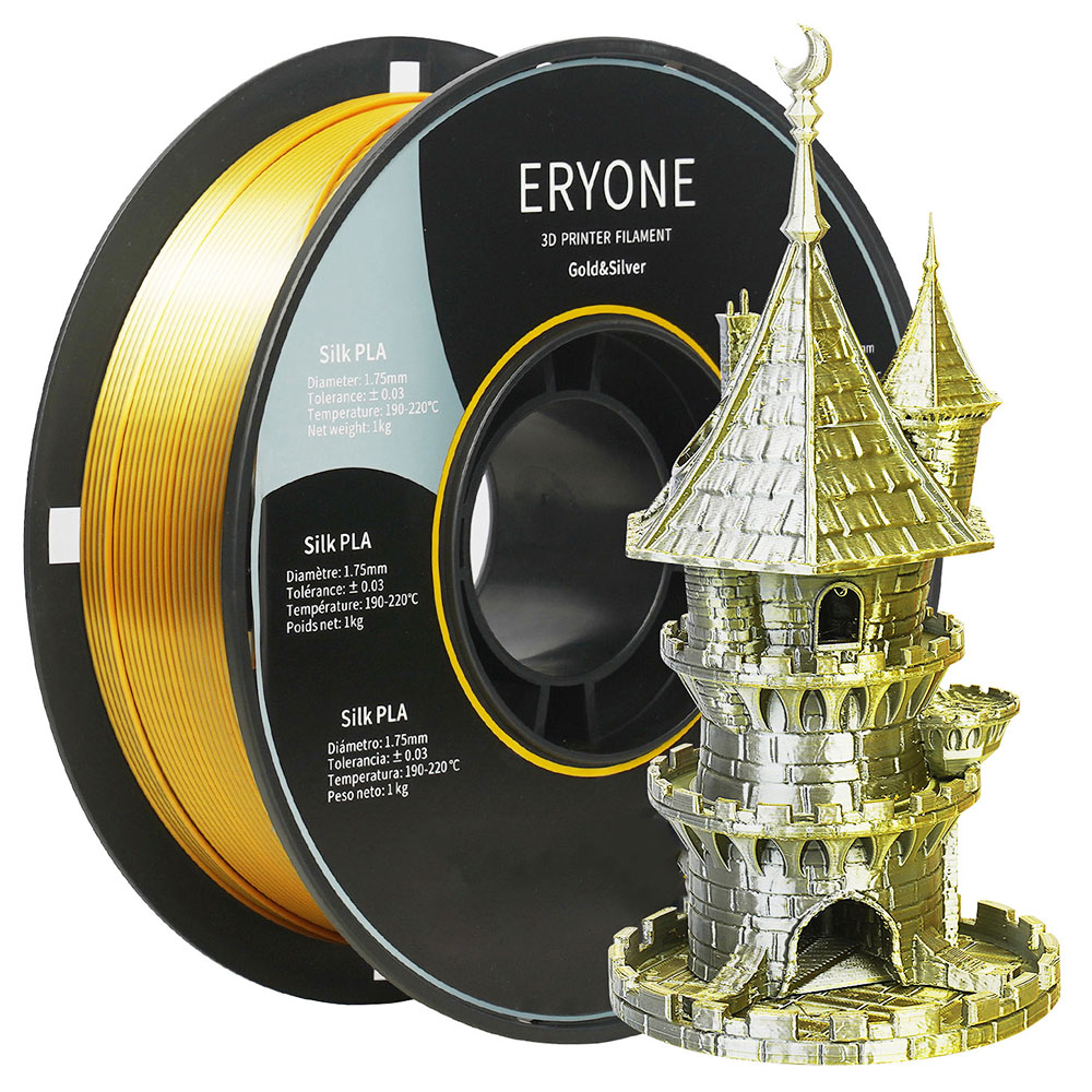 ERYONE Galaxy Sparkly Glitter PLA 3D Printer Filament 1.75mm, Dimensio