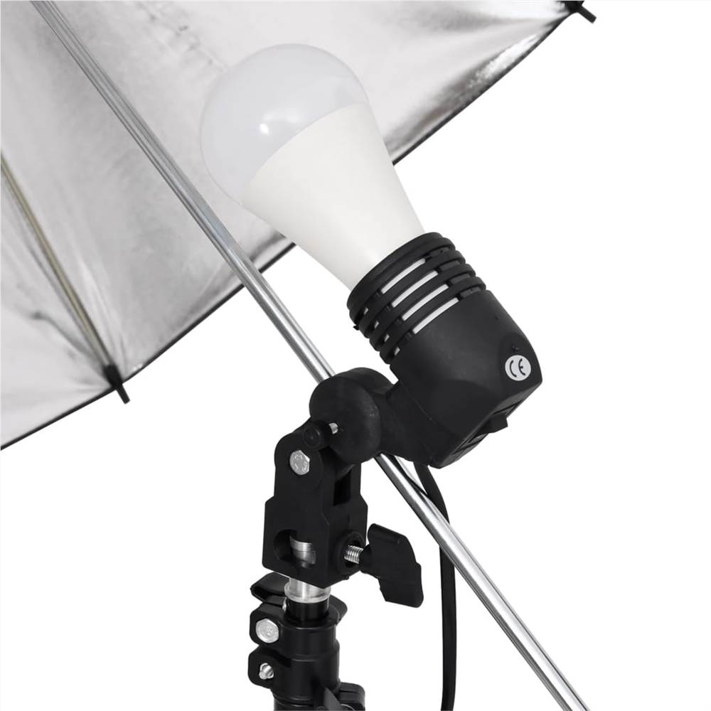 Photo Studio Kit with Light Set, Backdrop and Reflector
