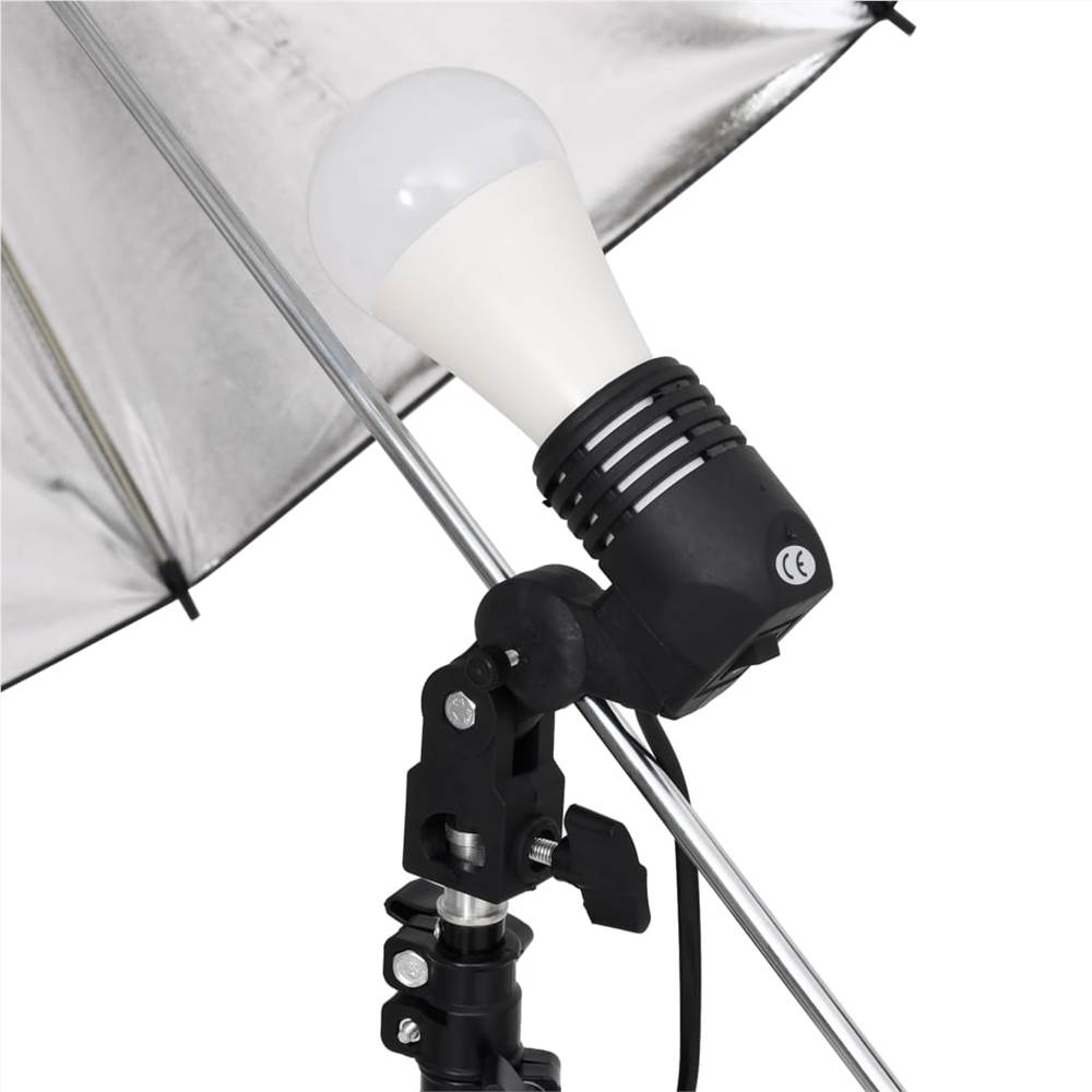 Photo Studio Kit with Light Set, Backdrop and Reflector