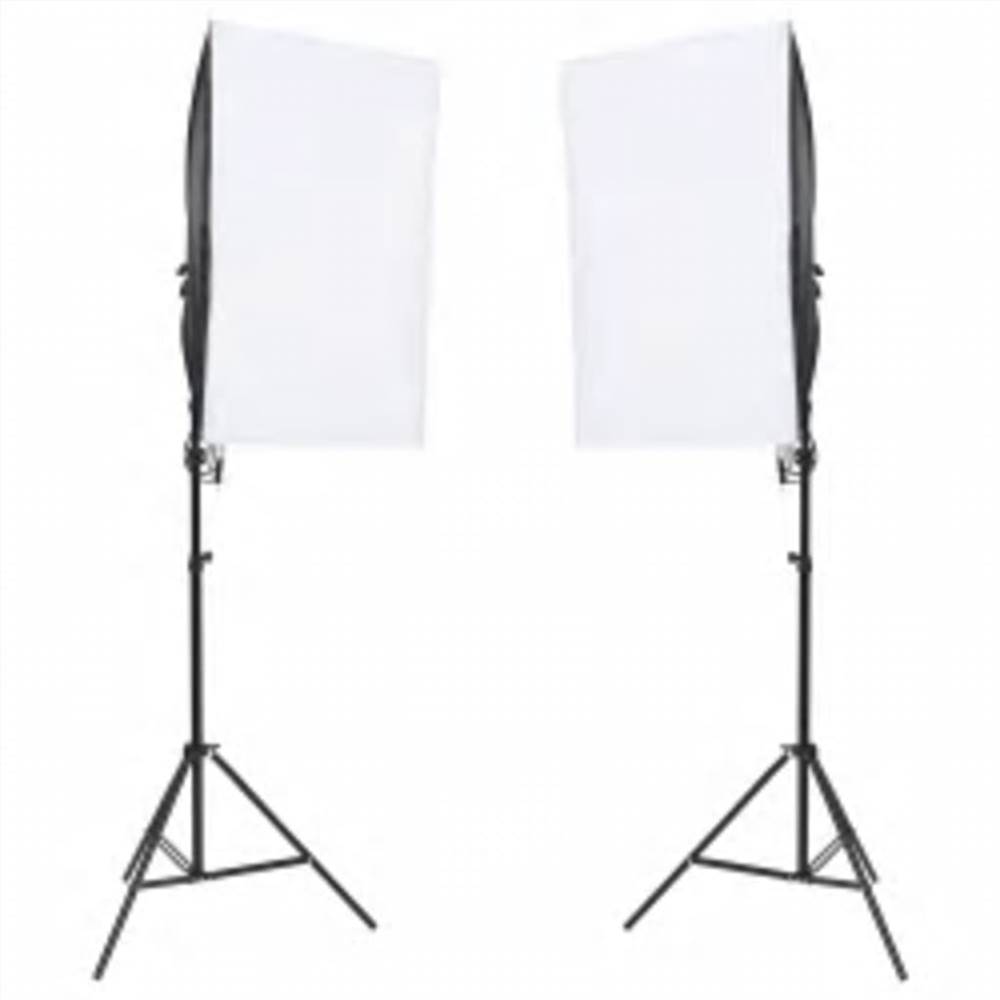 Photo Studio Kit with Light Set, Backdrop and Reflector