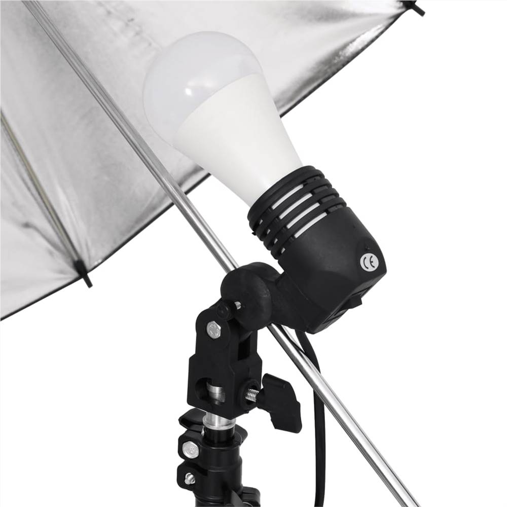 Photo Studio Kit with Light Set, Backdrop and Reflector