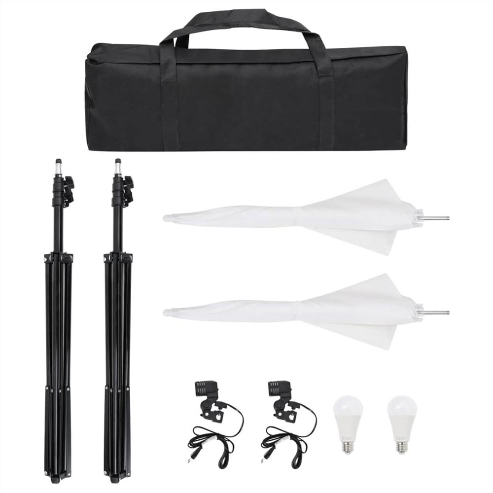 Photo Studio Kit with Light Set, Backdrop and Reflector