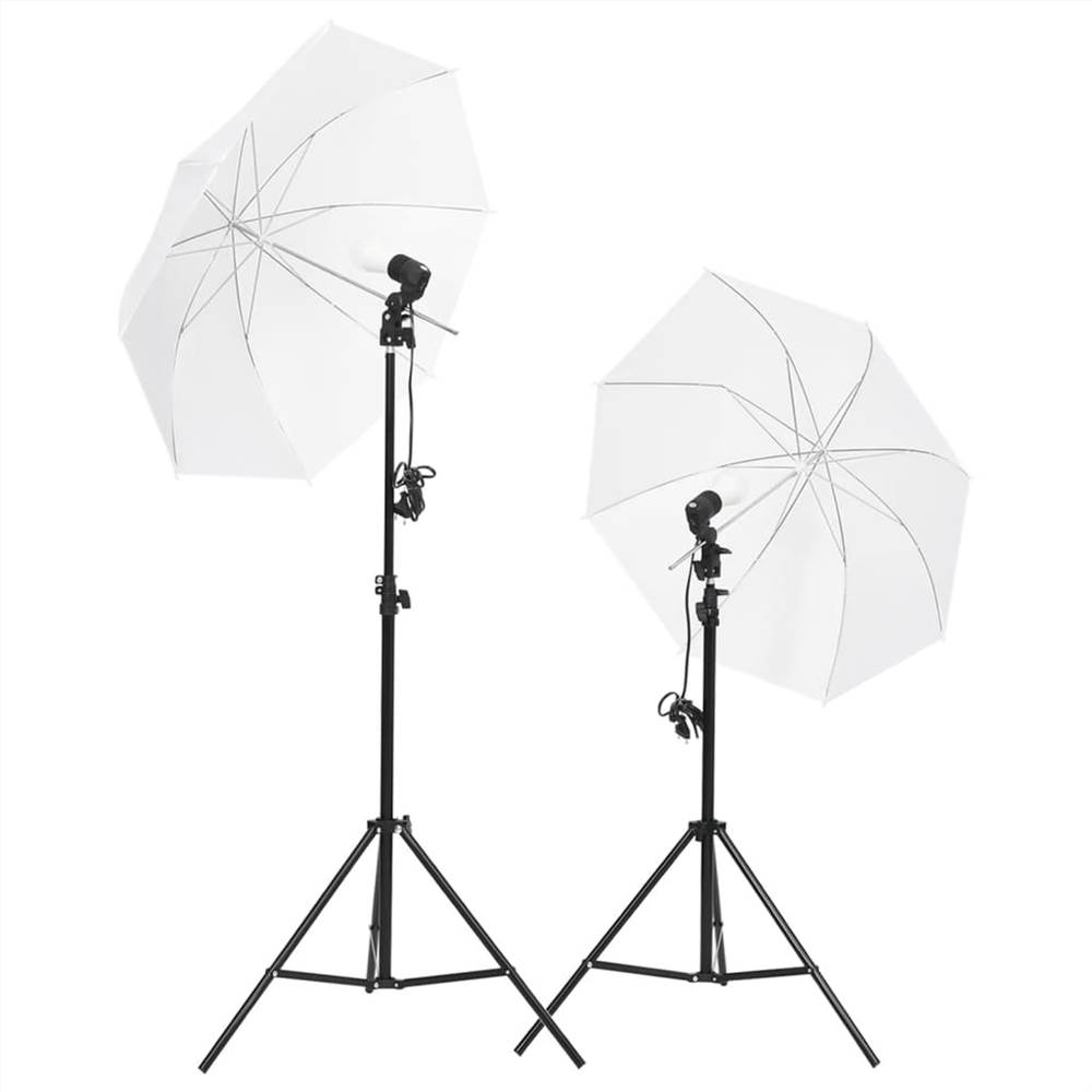 Kit per studio fotografico con set di luci e sfondo