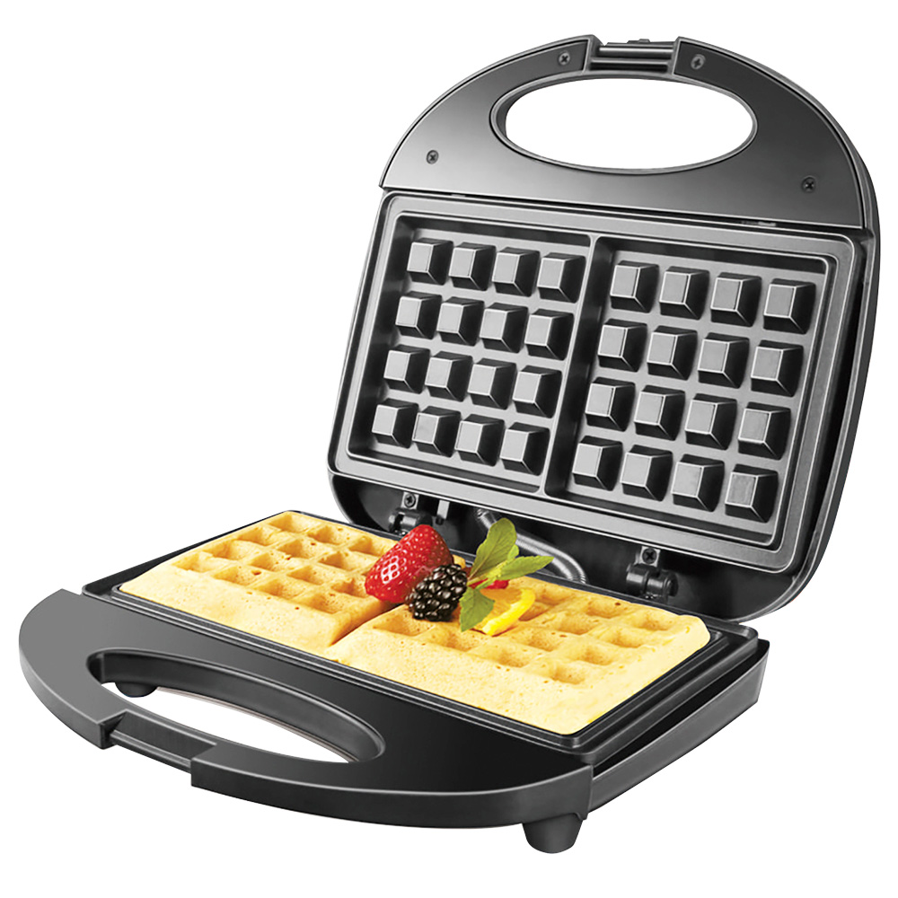 Sonifer SF6043 750W Electric Waffle Maker, 4 Slice Square Toaster Sandwich Breakfast Waffle Machine, Non-stick Iron Pan