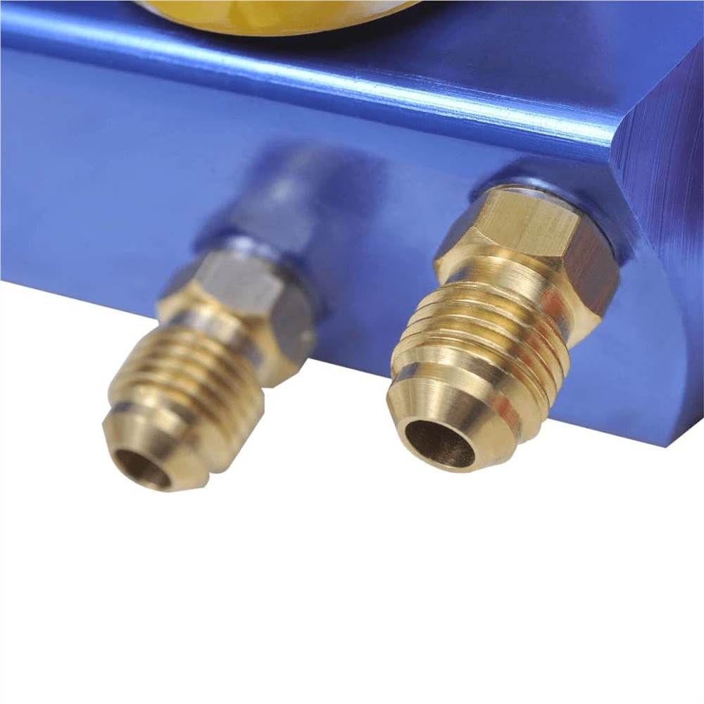 Vacuum Pump 100 L/min with 4-way Manifold Gauge Set in Tool Kit