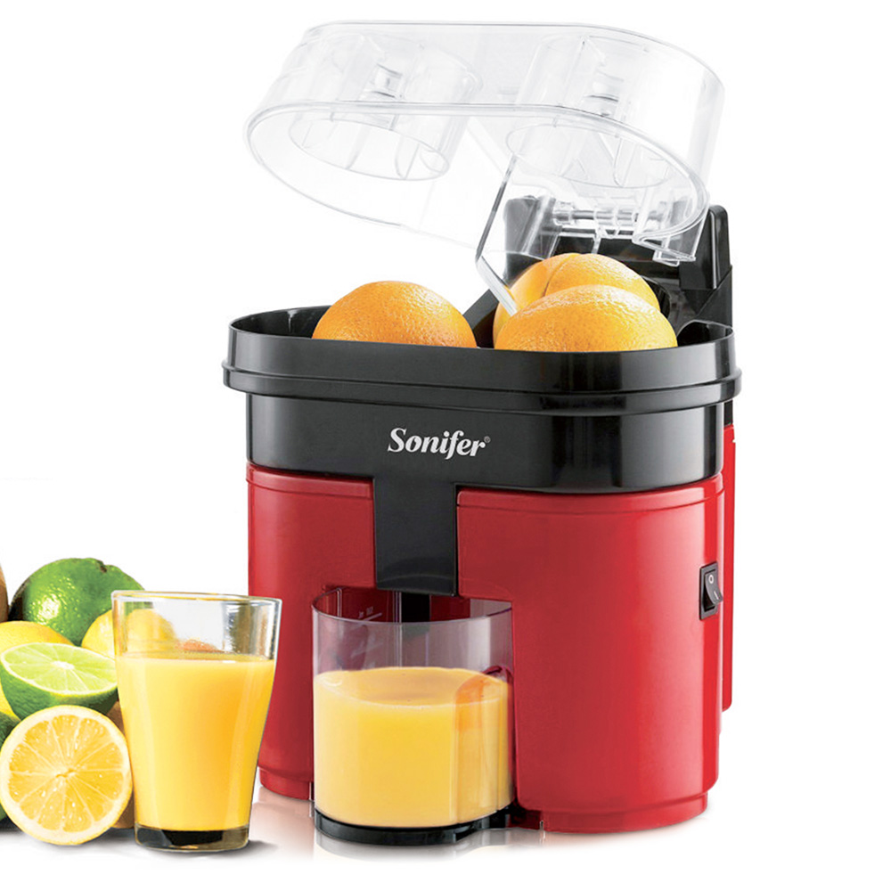 Sonifer SF5521 90W Electric Juicer Machine, Lid Slicer Dual-Cones Citrus Juicer Maker, Lemon Orange Fruit Squeezer