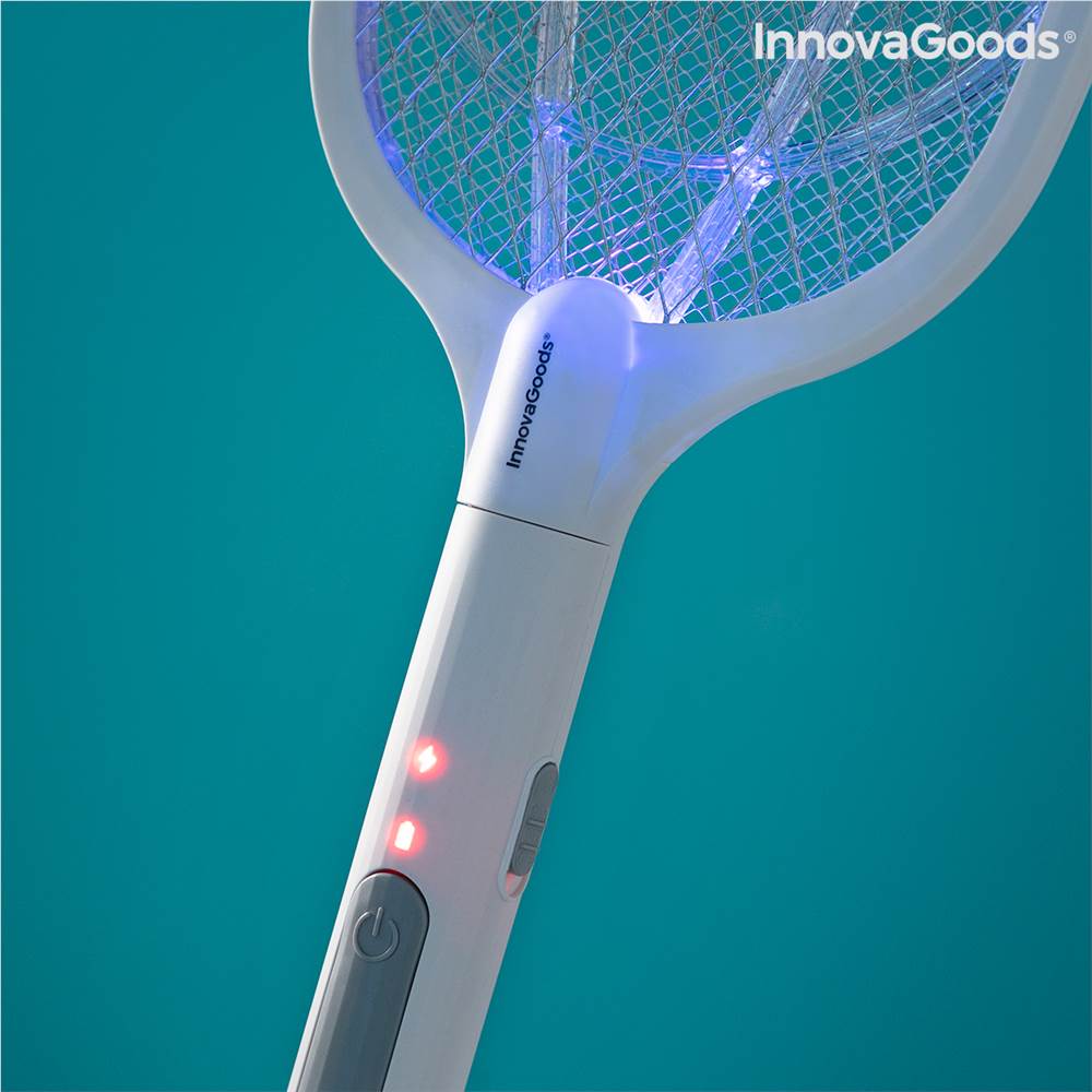 Rechargeable Insect Killing Racket with UV Light