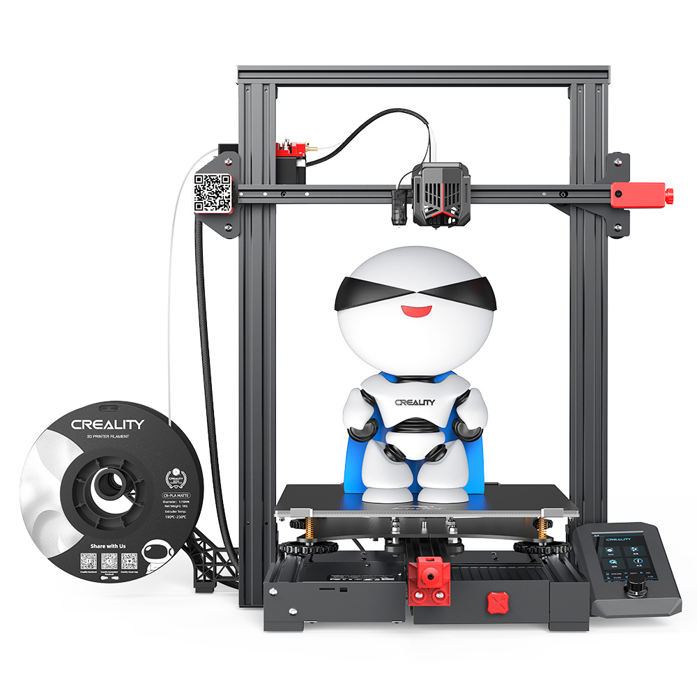 Creality Ender-3 Max Neo 3D Printer, CR Touch Auto-leveling, Stable Dual Z-axis, Resume Printing, 32-bit Silent Mainboard, 300x300x320mm