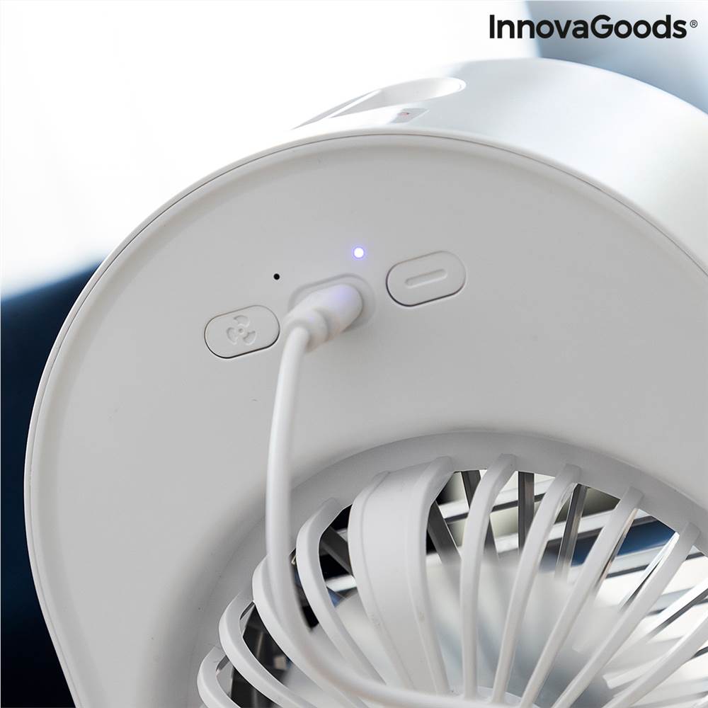 Mini Ultrasound Air Cooler-Humidifier with LED Koolizer InnovaGoods