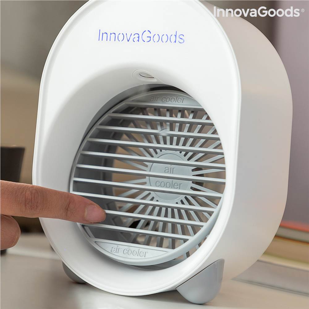 Mini Ultrasound Air Cooler-Humidifier with LED Koolizer InnovaGoods
