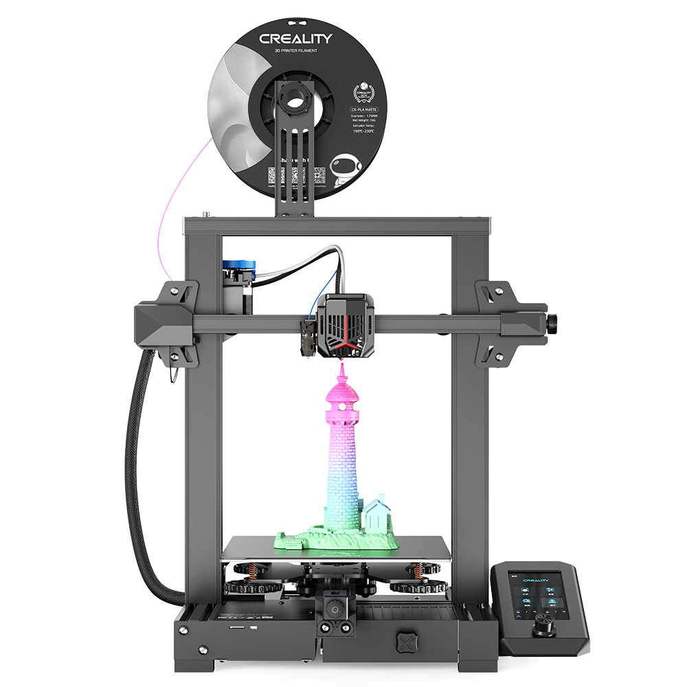 

Creality Ender-3 V2 Neo 3D Printer, CR Touch Auto-leveling, Full-Metal Bowden Extruder, 4.3inch Color Screen, 32Bit Mainboard, 220*220*250mm