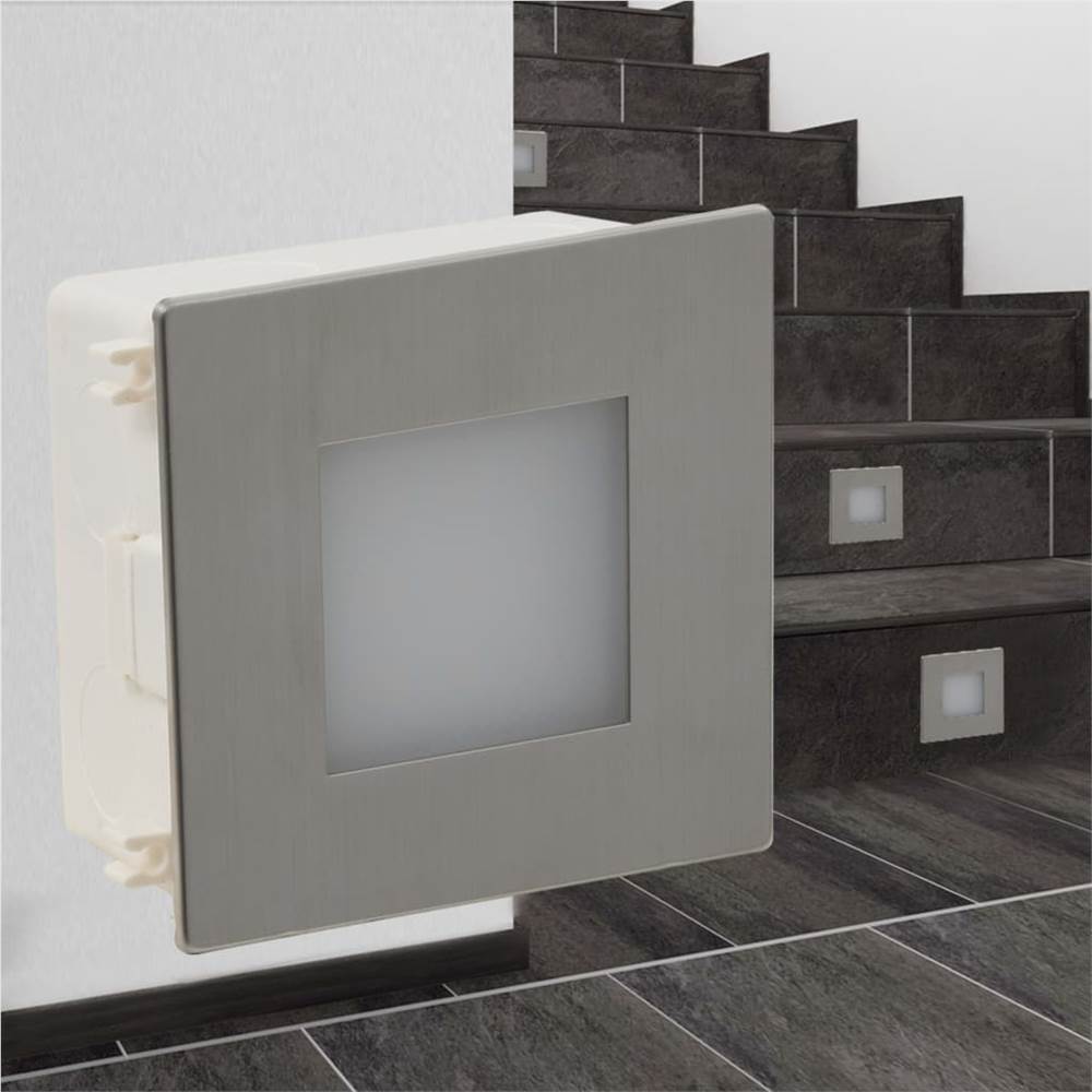 2 LED Recessed Stair Light 85 x 48 x 85 mm