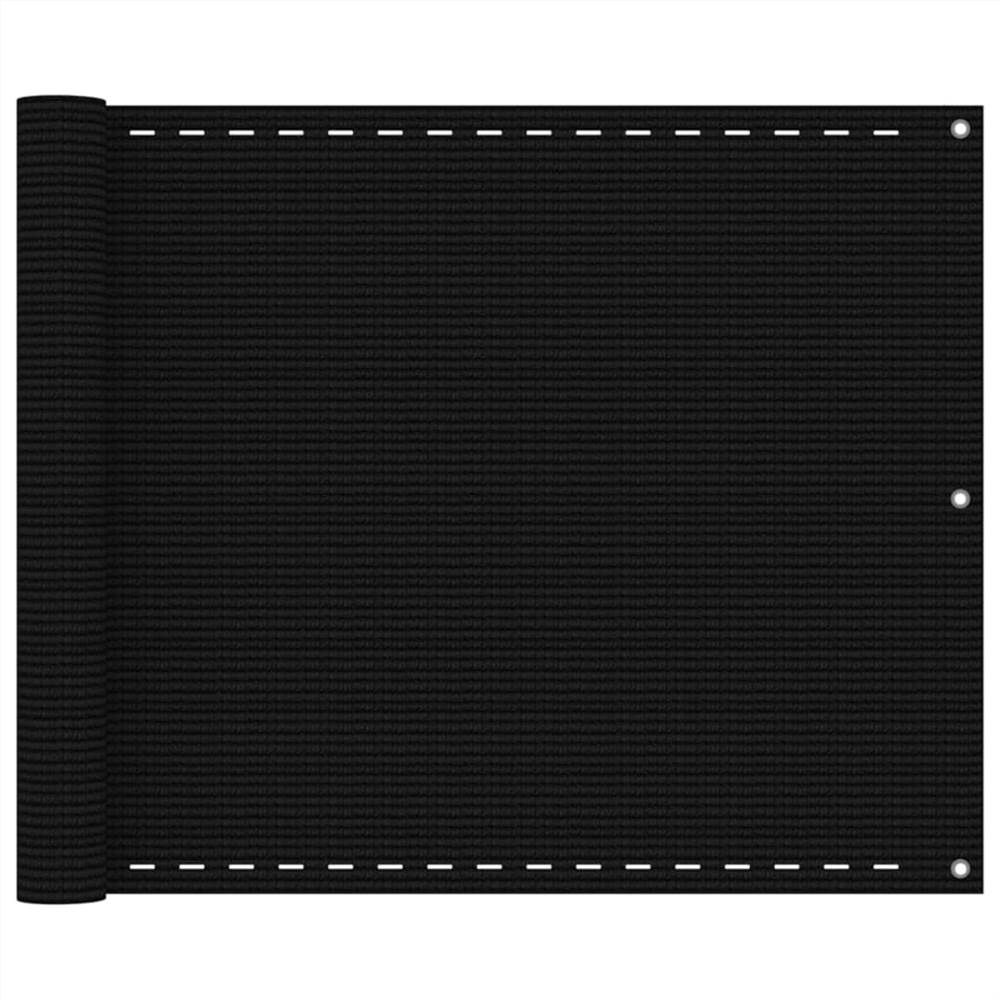 

Balcony Screen Black 75x400 cm HDPE