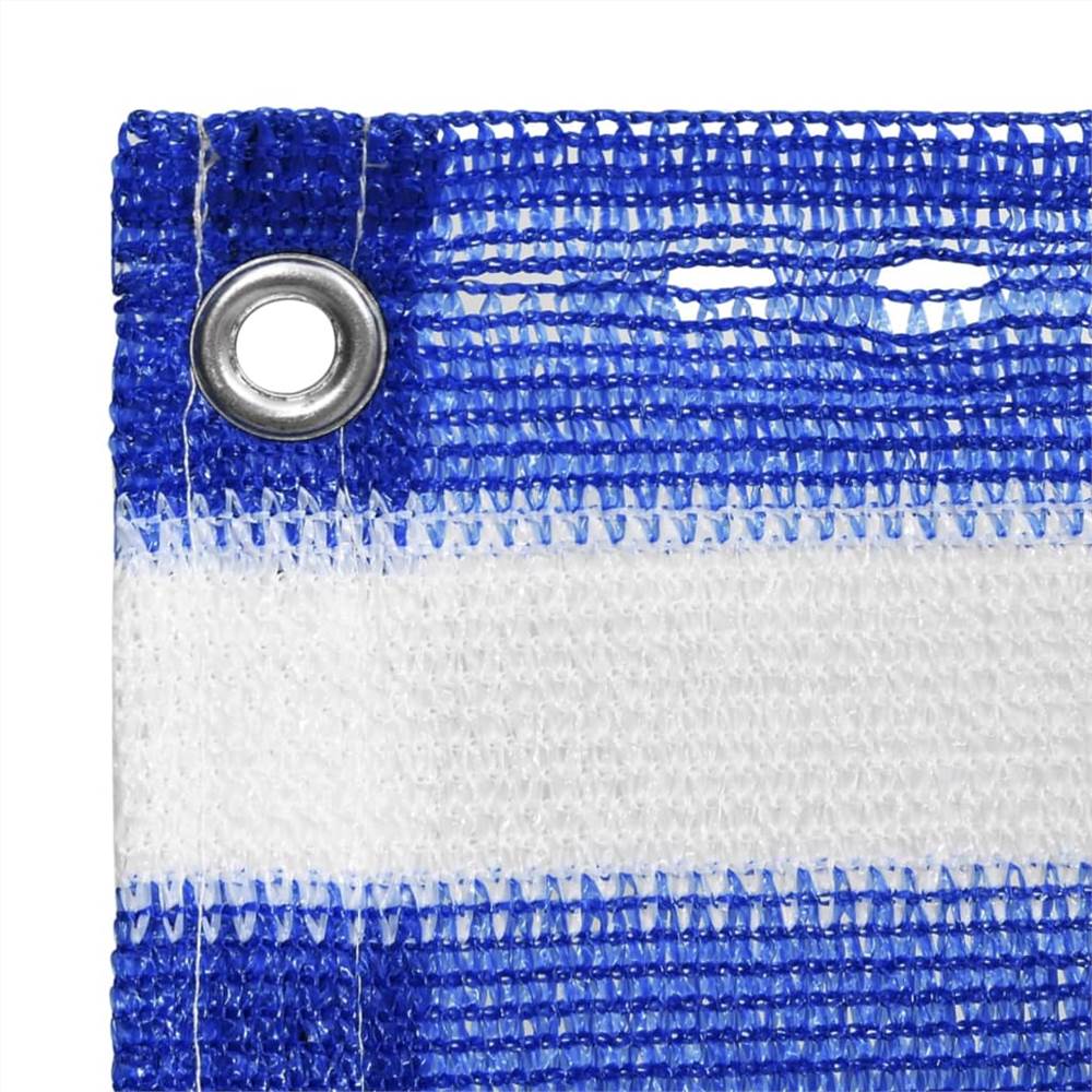 Balcony Screen Blue and White 120x400 cm HDPE